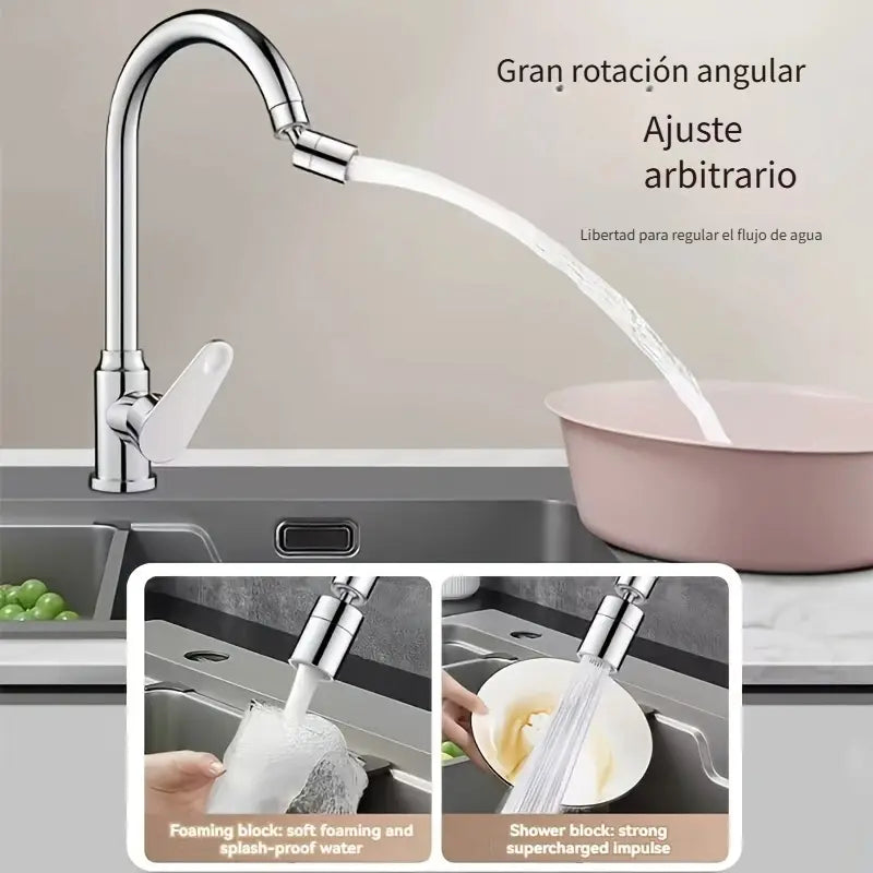 Grifo Antisalpicaduras con Rociador 360°