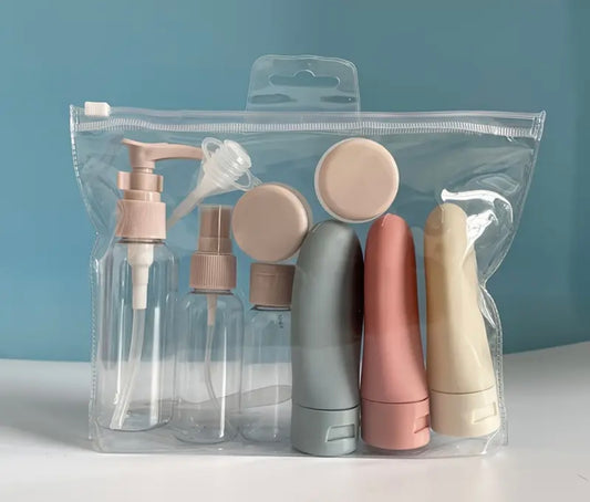 Kit de Viaje 11 Piezas – Contenedores Rellenables