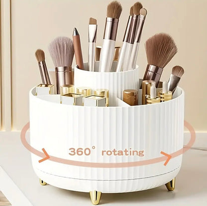 Organizador de Maquillaje Giratorio 360° – Diseño Compacto y Elegante para un Espacio Ordenado