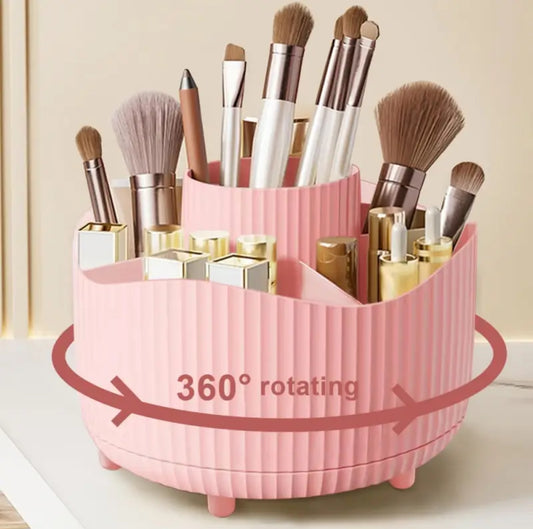 Organizador de Maquillaje Giratorio 360° – Gran Capacidad y Versatilidad para tu Espacio