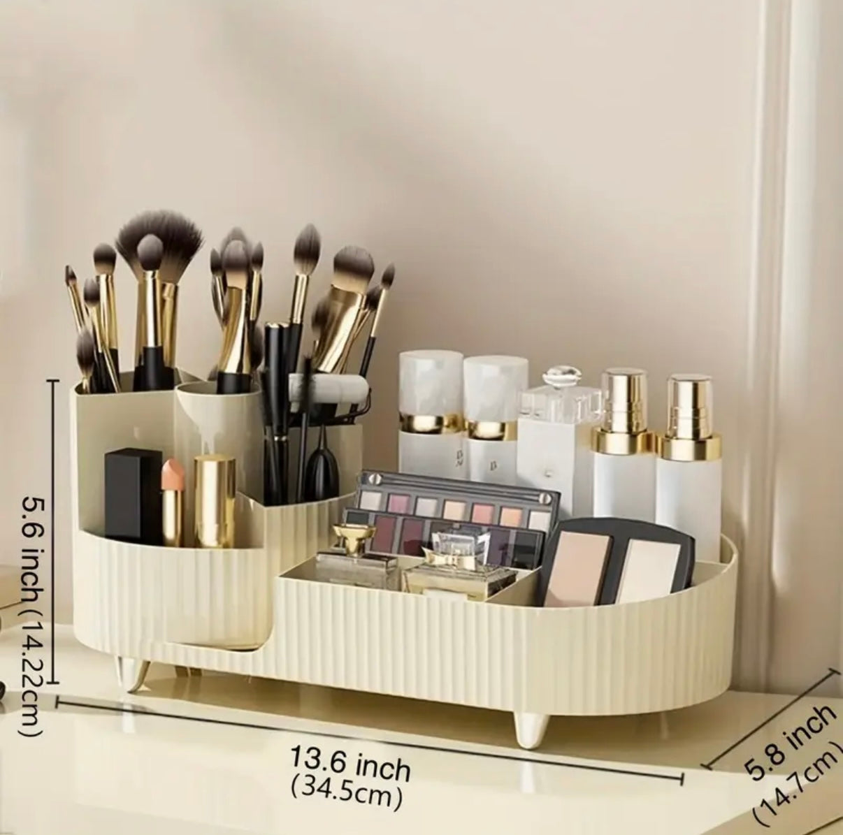 Organizador Giratorio de Maquillaje – Vitrina de Cosméticos de Gran Capacidad
