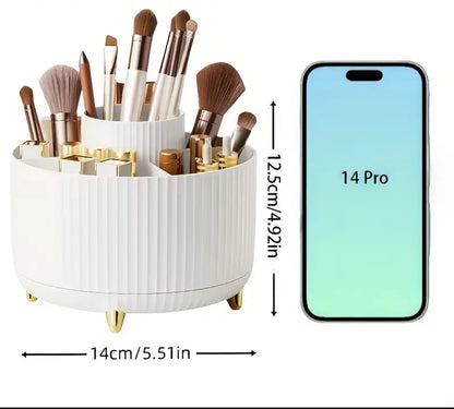 Organizador de Maquillaje Giratorio 360° – Diseño Compacto y Elegante para un Espacio Ordenado