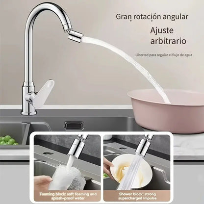 Grifo Antisalpicaduras con Rociador 360°